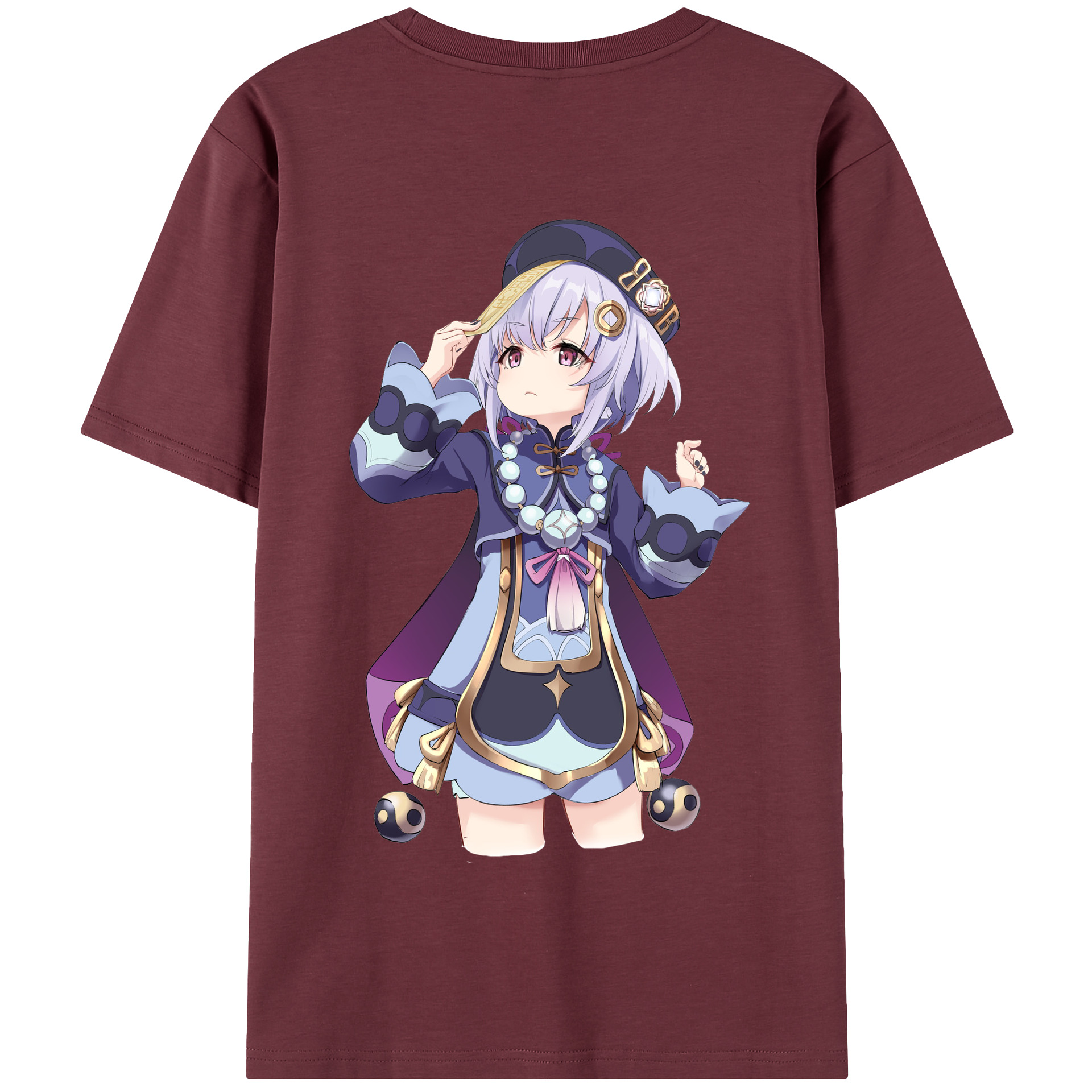 げんし神 七七 なな  genshin Nana 綿100％半袖Tシャツ（背面プリント）